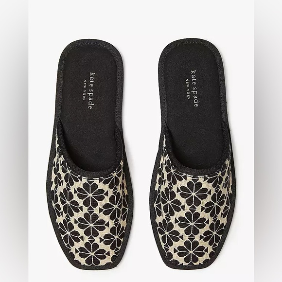 kate spade Shoes - NWT Kate Spade Spade Flower Jacquard Dove Slippers